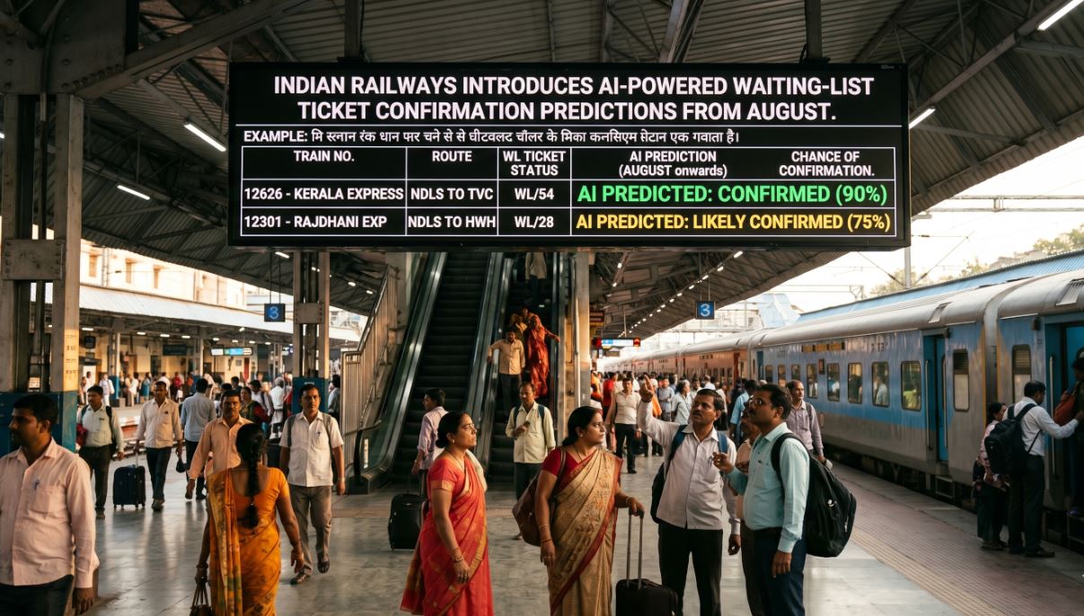 Indian Railways to Launch AI-Powered Waiting List Prediction System from August